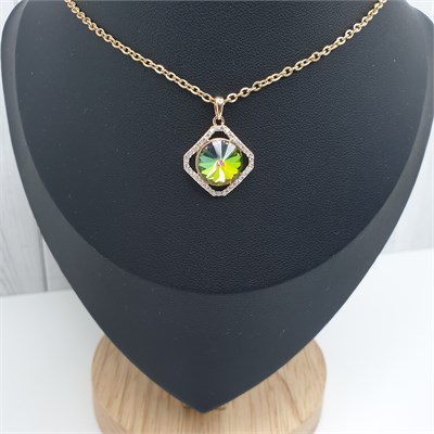 Подвеска Swarovski оп-12730 зелёный хамелеон 12730 - фото 12636
