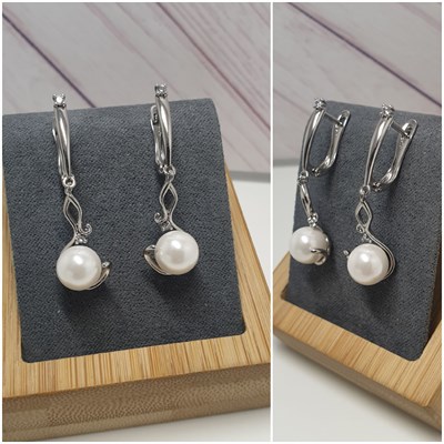 Серьги оп-12822 жемчуг 12822