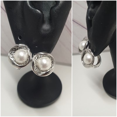 Серьги оп-12809 жемчуг 12809