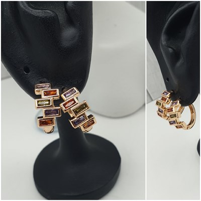 Серьги оп-13002 цветной 13002