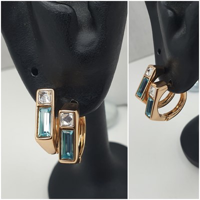 Серьги оп-13019 голубой 13019