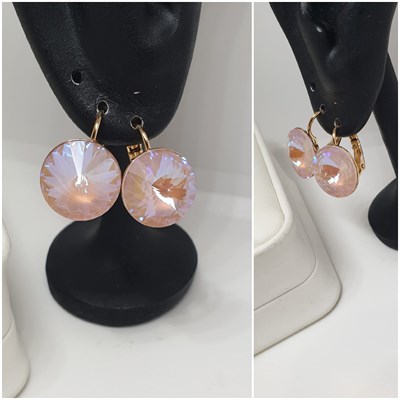 Серьги Swarovski оп-13049 /14мм перламутровый 13049