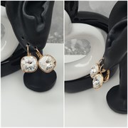 Серьги Swarovski оп-11161 /1,3см  прозрачный 11161