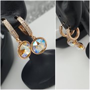 Серьги Swarovski оп-11168 /1см хамелеон 11168