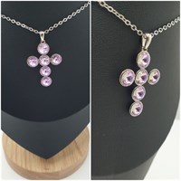 Кулон Swarovski оп-12393 розовый 12393