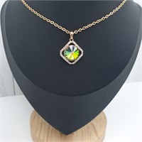 Подвеска Swarovski оп-12730 зелёный хамелеон 12730