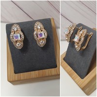 Серьги оп-12816 хамелеон светлый 12816