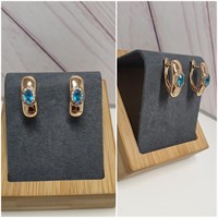 Серьги оп-12824 голубой 12824