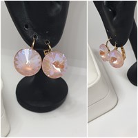 Серьги Swarovski оп-13049 /14мм перламутровый 13049