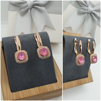 Серьги Swarovski оп-13294 розовый 13294