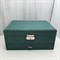 Шкатулка Ош-048 зелёная 22,5*17*10 048
